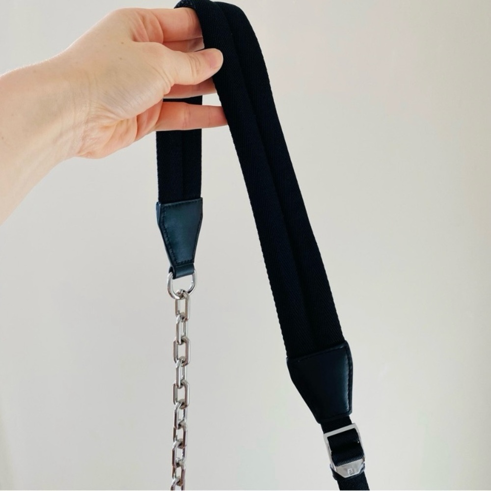 Alexander Wang Red and Black Crossbody Bag with Chain Detail - Picture 10 of 16